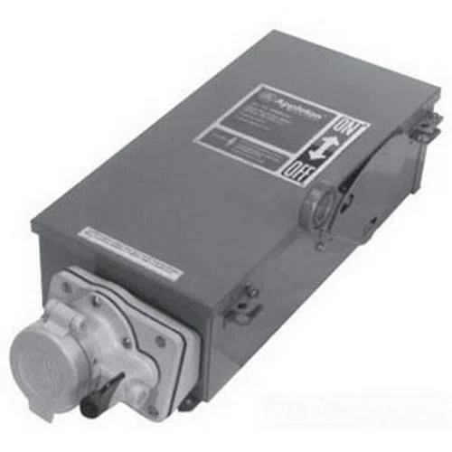 WSRD10352SQ WSRD Fused Interlocked Receptacle With Enclosed Disconnect Switch, 100 A, 4 Poles, 3 Wires
