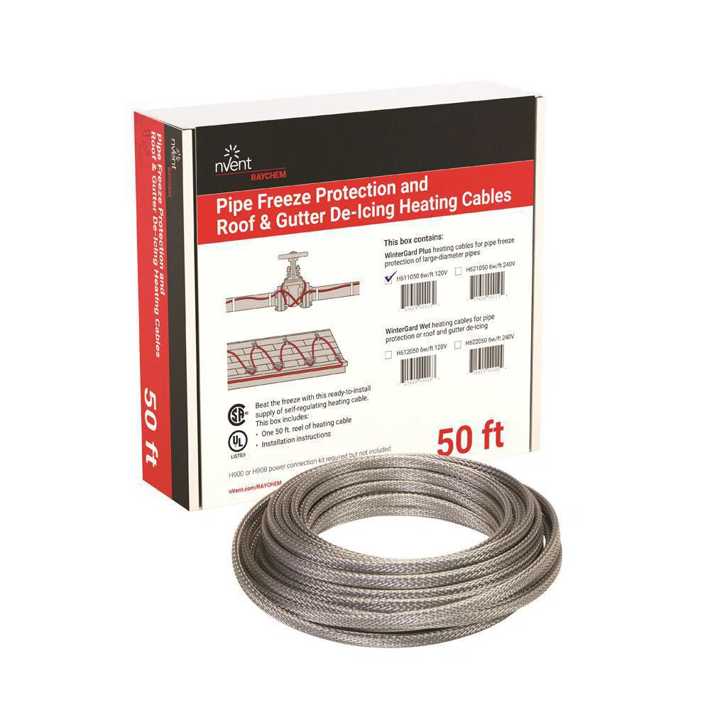 H611050 Wintergard Self-Regulating Heating Cable, (2 None) Conductors, 120 V AC, 2.5 A