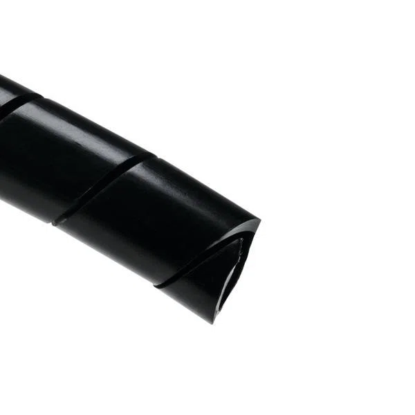2NFP0C Spiralwrap Type 2NFP Protective Sheathing, 1/4 in Dia x 100 ft L x 0.045 in THK, Polyethylene, Black