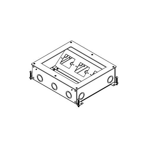 RFB9-OG Large Capacity On-Grade Floor Box, Steel, 261 cu-in Capacity, 4 Gangs, 32 Knockouts