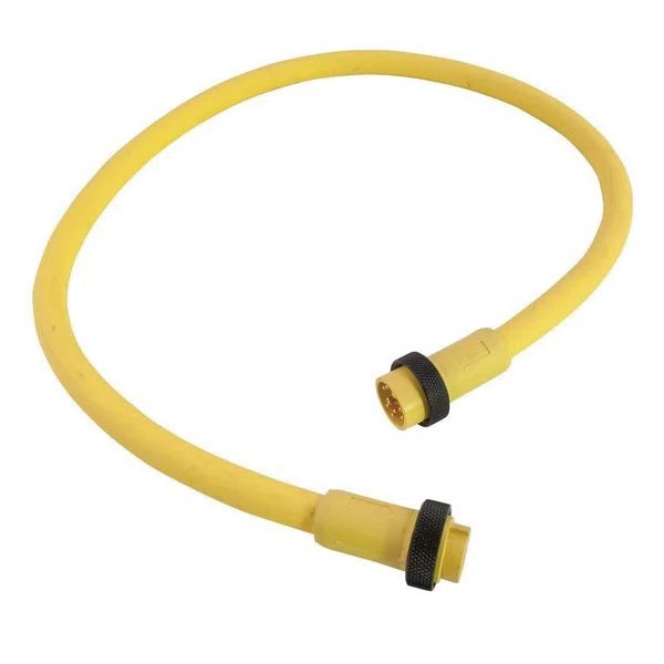 112G0060A Mini-Link Tuff-Link Cable Assembly, Straight Male x Female Connector, 6 ft L Cable, 12 Poles