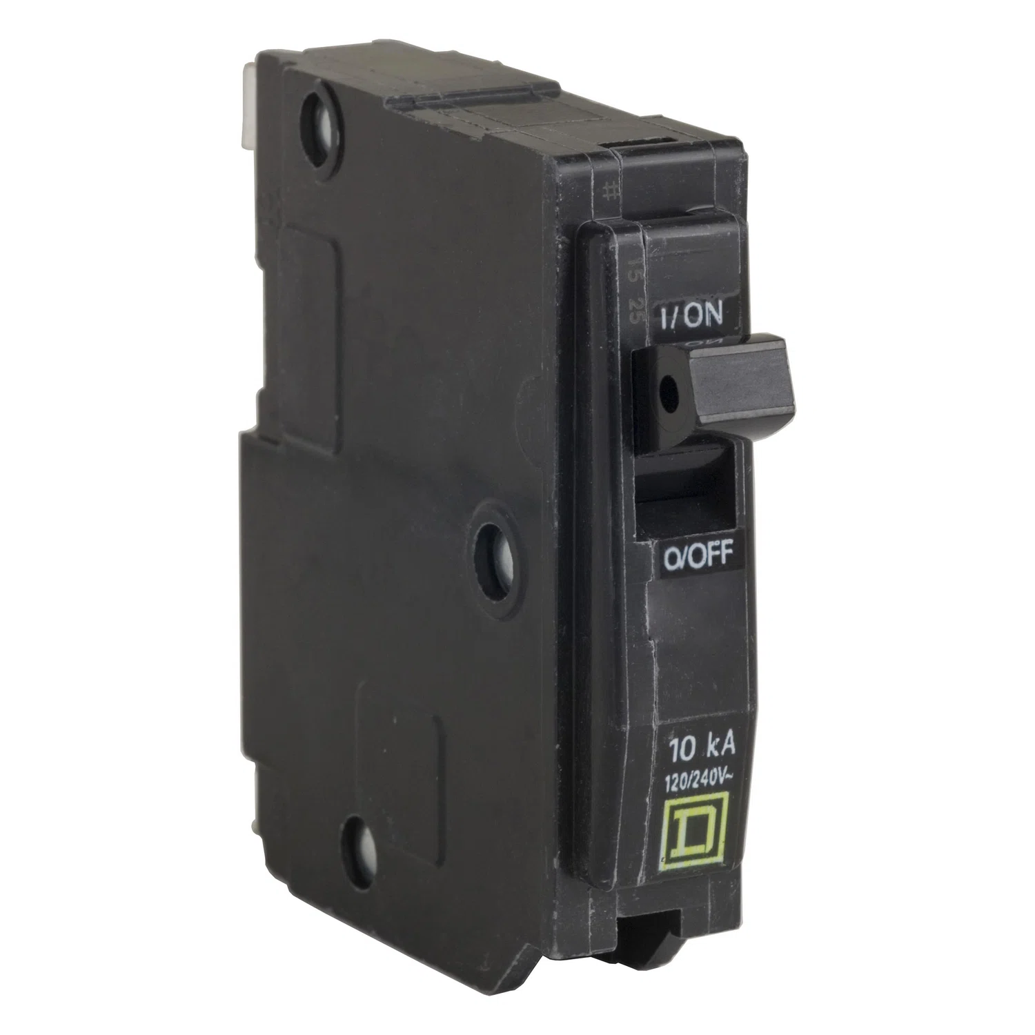 Mini circuit breaker, QO, 15A, 1 pole, 120/240VAC, 10kA, plug in