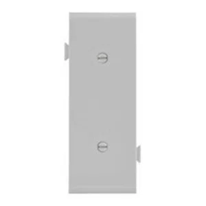 Eaton Sectional wallplate, End piece, Ivory, Blank Cutout, Polycarbonate, Single- gang, Mid-size