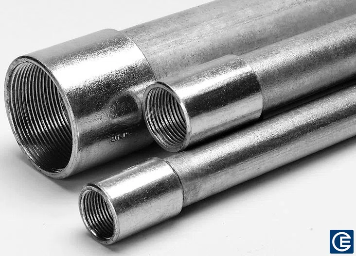 Galvanized Conduit Standard Stick, 3/4 Inch Diameter, 10 Feet