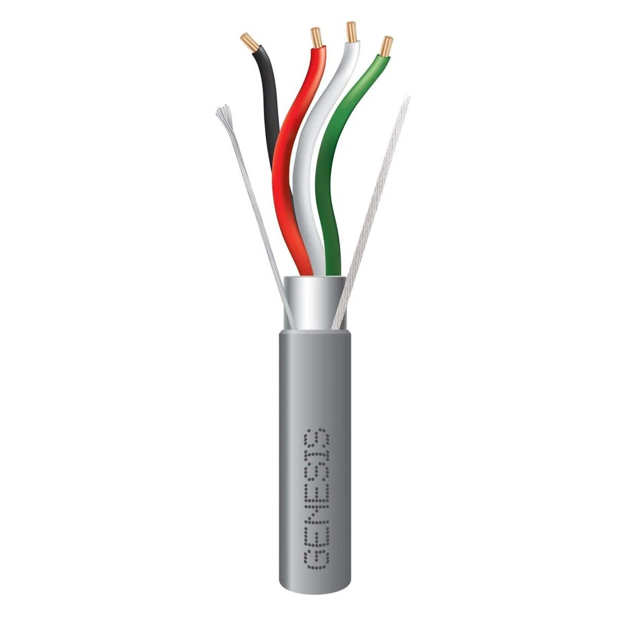 18/4 STRANDED SHIELDED CABLE - 1000 FT PULL BOX - GRAY