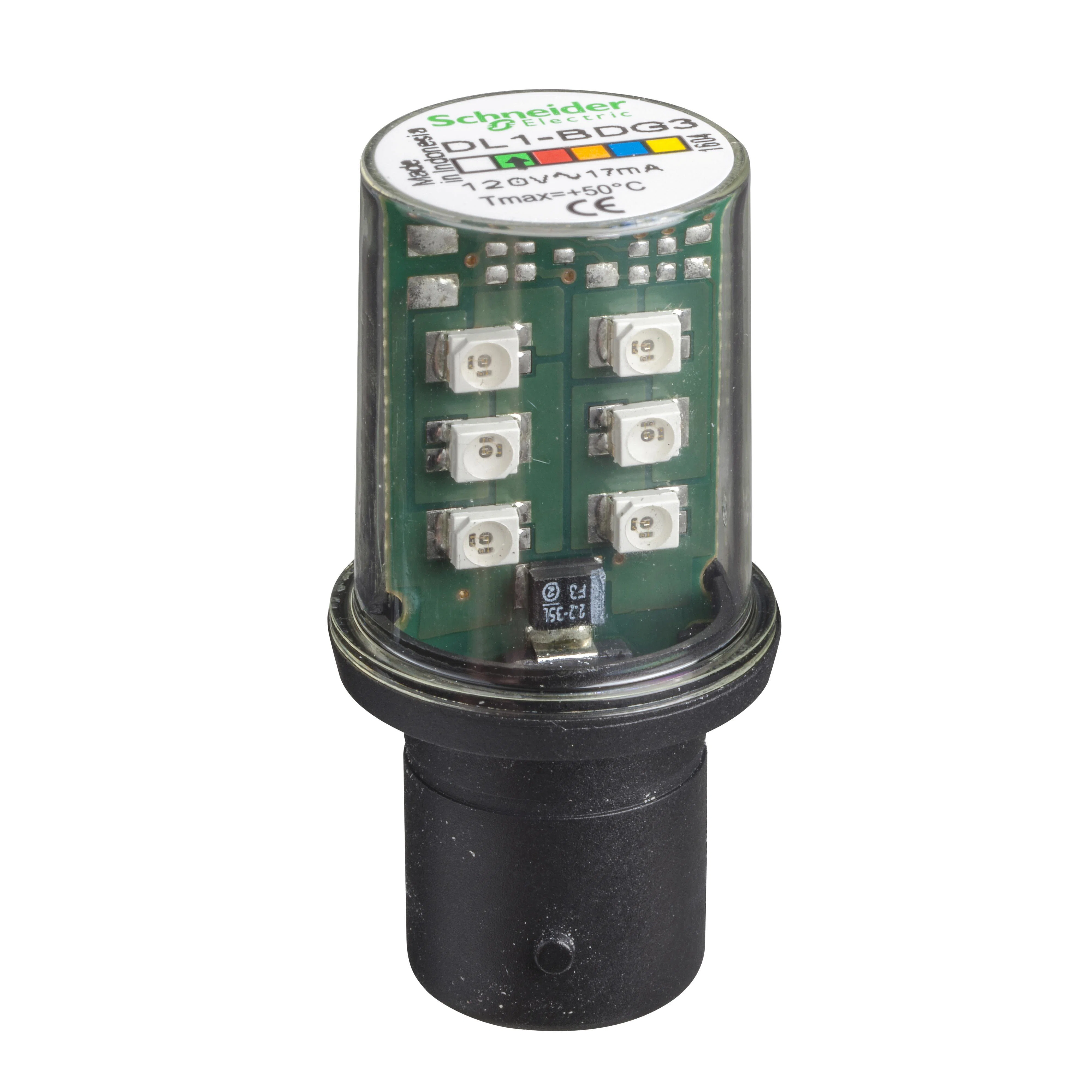 DL1BDG3 Harmony DL Series Steady-On Protected Bulb, BA15D LED Lamp