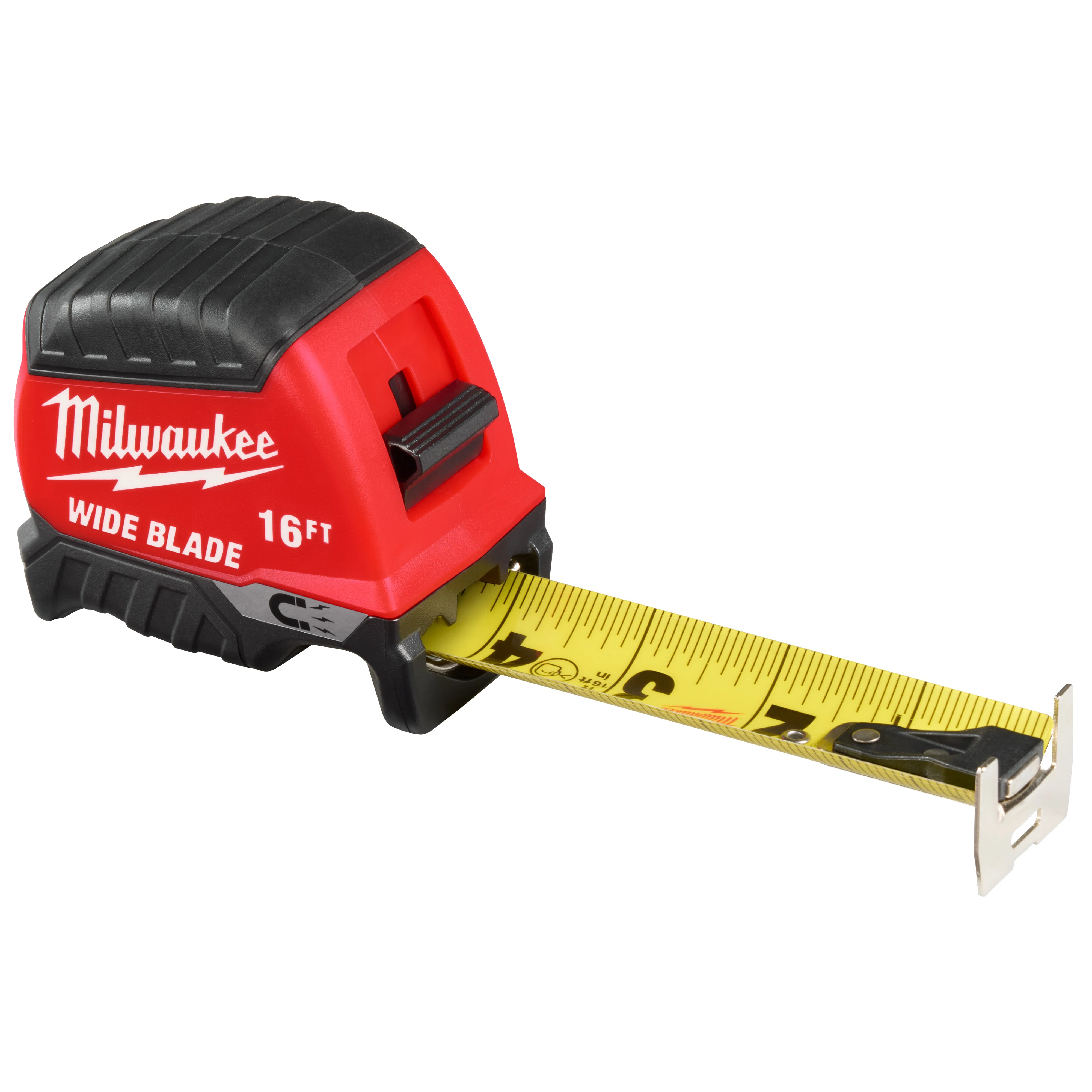 48-22-1216M Magnetic Wide Measuring Tape, 16 ft L 1 in W Blade, Steel Blade