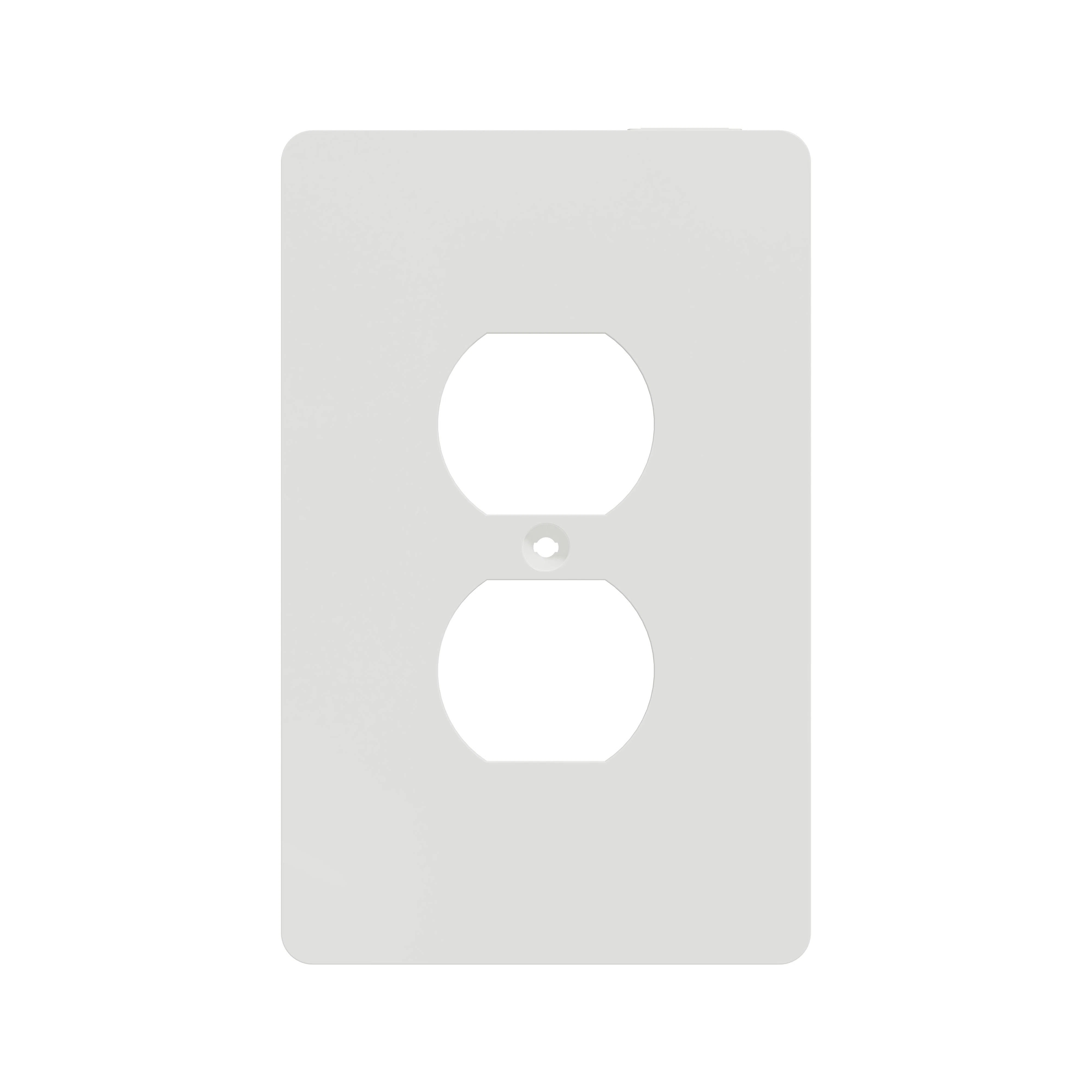 SQWS422011WH X Series Cover Frame, For Use With Standard 2 Socket-Outlet, Duplex Plate, Plastic, White