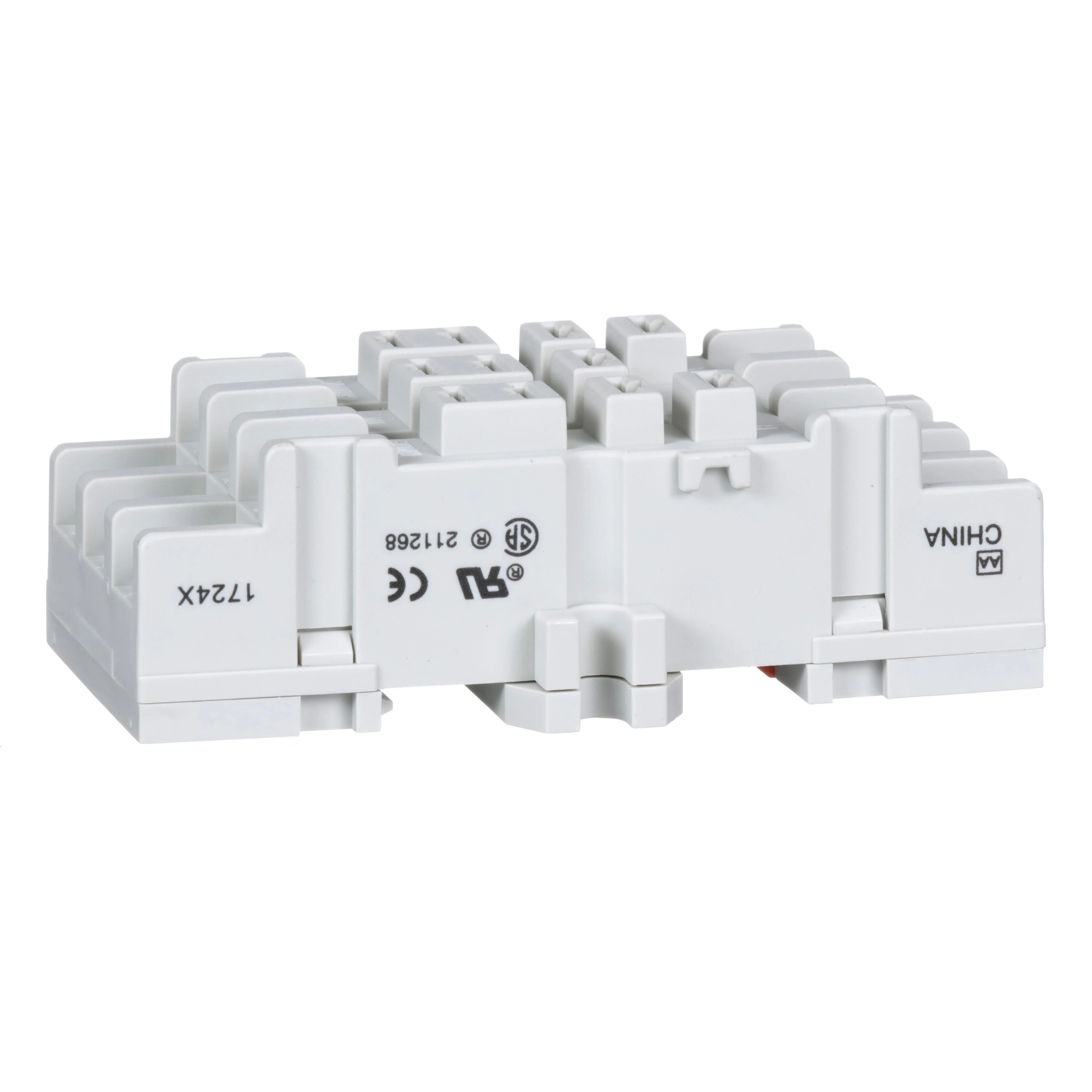 8501NR82 Type K Double Tier Relay Socket, 600 V AC, 10 A, For Use With Class 8501 Series Miniature Plug-In Relay, 11 Pin